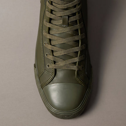 chunky sneakers ad alta trazione e resistenza in pelle triple black da uomini calvin klein