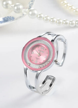 Orologi da donna Bracciale Relogio Feminino Orologio da polso al quarzo moda Orologio da polso da donna in acciaio inossidabile con cristallo Bayan Kol Sat platinumshop