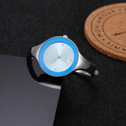 Orologio da donna con cinturino in cristallo di lusso Orologi da donna semplici alla moda Orologio da donna in acciaio inossidabile Orologio reloj mujer platinumshop