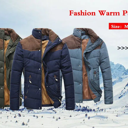 Winter Men's Long Down Jacket Fashion Male Thermal Parkas Coats Casual Men Classic Fur Collar Warm Padded Jackets Clothing 5XL