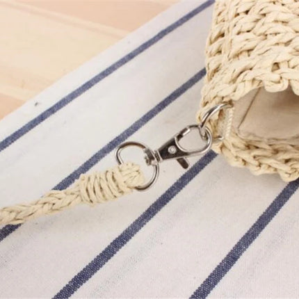 Yogodlns Borsa a tracolla intrecciata in rattan semicircolare fatta a mano Borse a tracolla a tracolla da donna estive Borsa da spiaggia piccola per ragazze Novità