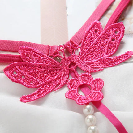 New Sexy Women's Underwear Female Lace G String Thongs Ladies Embroidery Pearl Panties Temptation Low-waist Briefs Sexy Lingerie