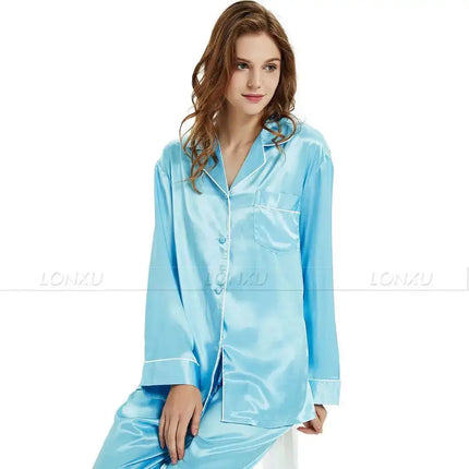 Delle donne Raso di Seta Pigiama Pigiama Set di Indumenti Da Notte Loungewear U. s. s6, M8, M10, L12, L14, L16, L18, L20 S ~ 3XL Più Il Formato platinumshop