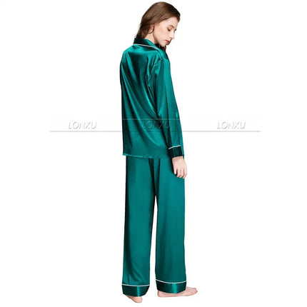 Delle donne Raso di Seta Pigiama Pigiama Set di Indumenti Da Notte Loungewear U. s. s6, M8, M10, L12, L14, L16, L18, L20 S ~ 3XL Più Il Formato platinumshop