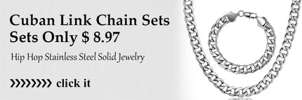 Set di gioielli da uomo Color oro acciaio inossidabile Miami Curb Cuban Link Chain bracciale collana Set Punk Hip Hop gioielli regalo maschile platinumshop