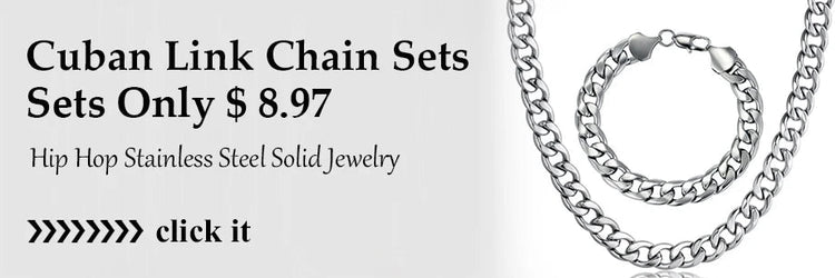Set di gioielli da uomo Color oro acciaio inossidabile Miami Curb Cuban Link Chain bracciale collana Set Punk Hip Hop gioielli regalo maschile platinumshop