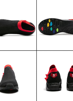 Onemix Calzini E Calzettoni Runningg Scarpe per Gli Uomini Retrò Scarpe da Ginnastica Traspiranti Lavorato a Maglia Vamp Durevole Suola in Gomma Calzini E Calzettoni Scarpe da Trekking Scarpa da Tennis PlatiNum