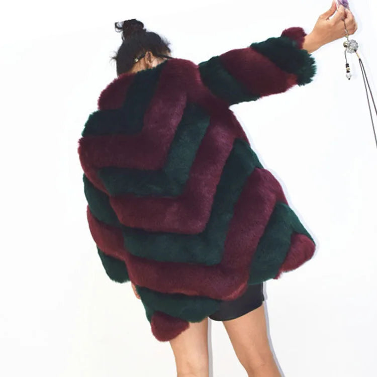 ZADORIN New Fashion Women Luxury Faux Fox Fur Coat Women Fashion Winter Coat Thick Warm Fake Fur Jacket Coats Chaqueta Mujer