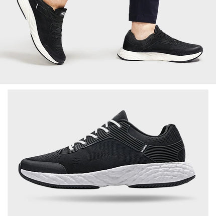 ONEMIX Scarpe da corsa bianche per uomo Outdoor Donna Sneakers atletiche Maratona Sport Scarpe da passeggio Viaggi Trekking Calzature da jogging PlatiNum