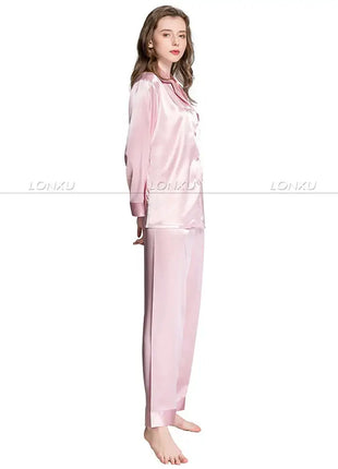 Regalo Delle Donne Raso di Seta Pigiama Set Pigiama Pigiama Set PIGIAMA Indumenti Da Notte Loungewear S, M, L, XL, 2XL, 3XL Più Solido platinumshop