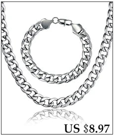 Set di gioielli da uomo Color oro acciaio inossidabile Miami Curb Cuban Link Chain bracciale collana Set Punk Hip Hop gioielli regalo maschile platinumshop