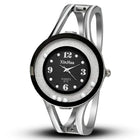 Orologi da donna Bracciale Relogio Feminino Orologio da polso al quarzo moda Orologio da polso da donna in acciaio inossidabile con cristallo Bayan Kol Sat platinumshop