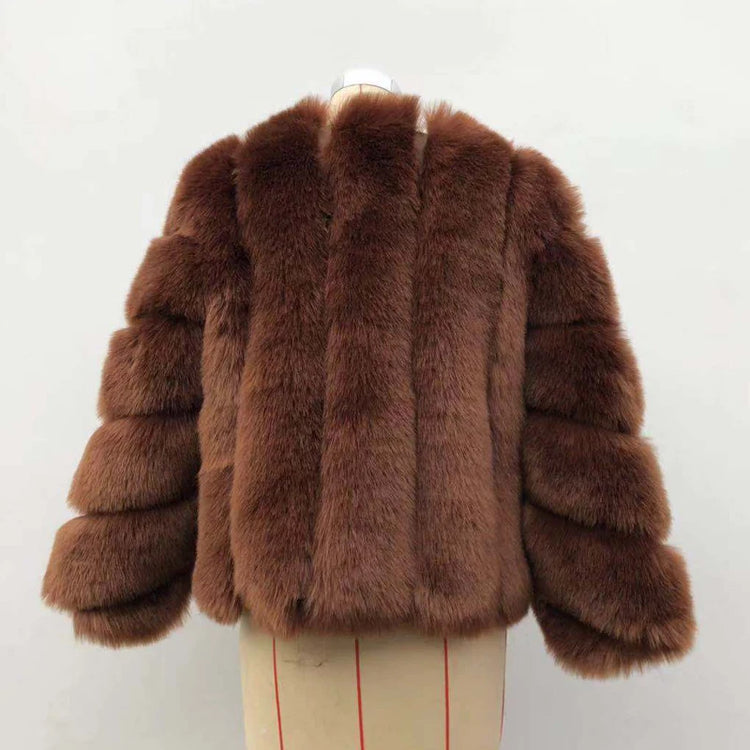 ZADORIN NEW Streetwear Furry Faux Fur Coat Woman Clothing Elegant Long Sleeve Winter Coats Woman Jackets Fourrure Abrigo Mujer