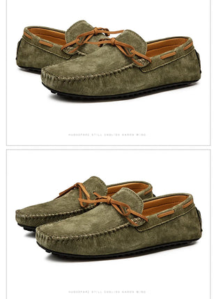 Dekbr Casual uomo scarpe in vera pelle estate traspirante verde mocassini da uomo scarpe in pelle Sapato Masculino Zapatos Hombre