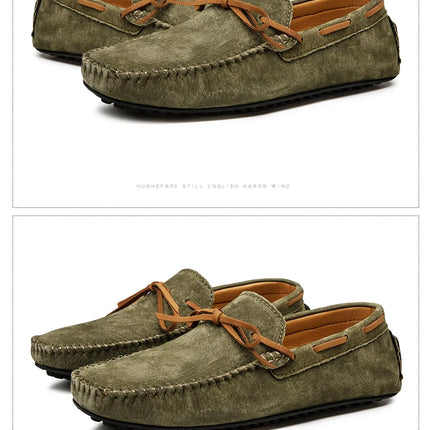 Dekbr Casual uomo scarpe in vera pelle estate traspirante verde mocassini da uomo scarpe in pelle Sapato Masculino Zapatos Hombre
