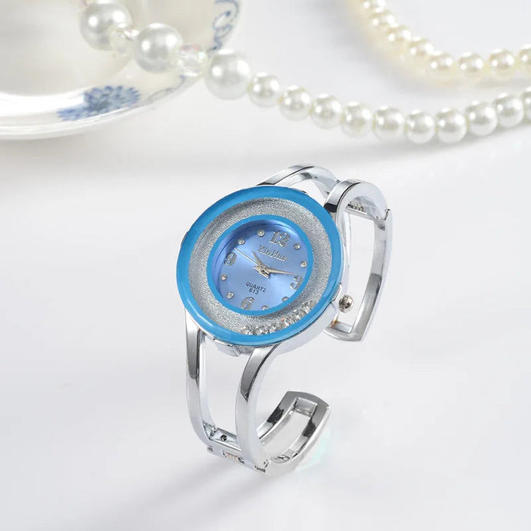 Orologi da donna Bracciale Relogio Feminino Orologio da polso al quarzo moda Orologio da polso da donna in acciaio inossidabile con cristallo Bayan Kol Sat platinumshop