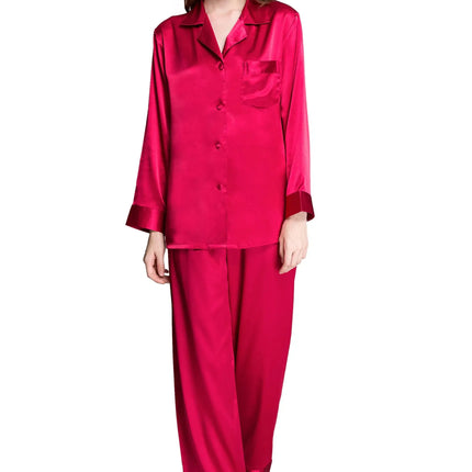 Delle donne di Seta Pigiama di Raso Set Pigiama Pigiama Set PIGIAMA Indumenti Da Notte Loungewear S, M, L, XL, 2XL, 3XL Più Il Formato platinumshop