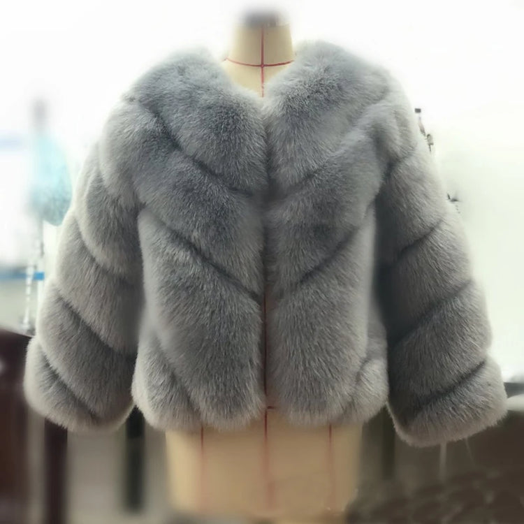 ZADORIN NEW Streetwear Furry Faux Fur Coat Woman Clothing Elegant Long Sleeve Winter Coats Woman Jackets Fourrure Abrigo Mujer