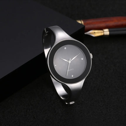 Orologio da donna con cinturino in cristallo di lusso Orologi da donna semplici alla moda Orologio da donna in acciaio inossidabile Orologio reloj mujer platinumshop