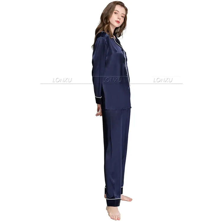 Delle donne Raso di Seta Pigiama Pigiama Set di Indumenti Da Notte Loungewear U. s. s6, M8, M10, L12, L14, L16, L18, L20 S ~ 3XL Più Il Formato platinumshop