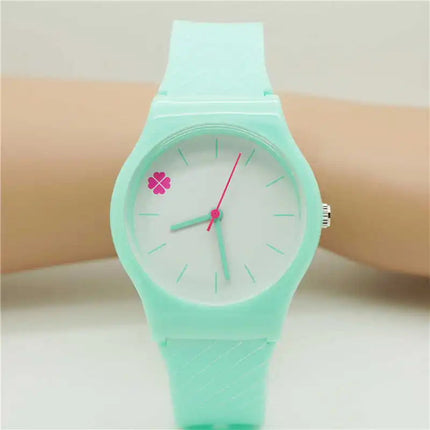 Orologio da studente/donna con cinturino in silicone alla moda casual Orologio in cristallo classico di alta qualità con novità per cartoni animati platinumshop