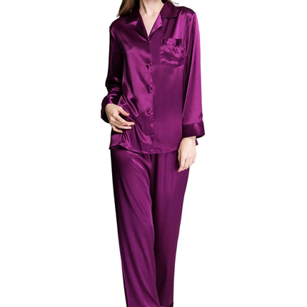 Delle donne di Seta Pigiama di Raso Set Pigiama Pigiama Set PIGIAMA Indumenti Da Notte Loungewear S, M, L, XL, 2XL, 3XL Più Il Formato platinumshop