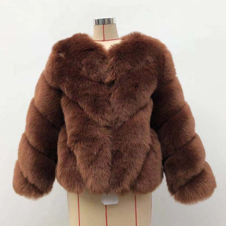 ZADORIN NEW Streetwear Furry Faux Fur Coat Woman Clothing Elegant Long Sleeve Winter Coats Woman Jackets Fourrure Abrigo Mujer