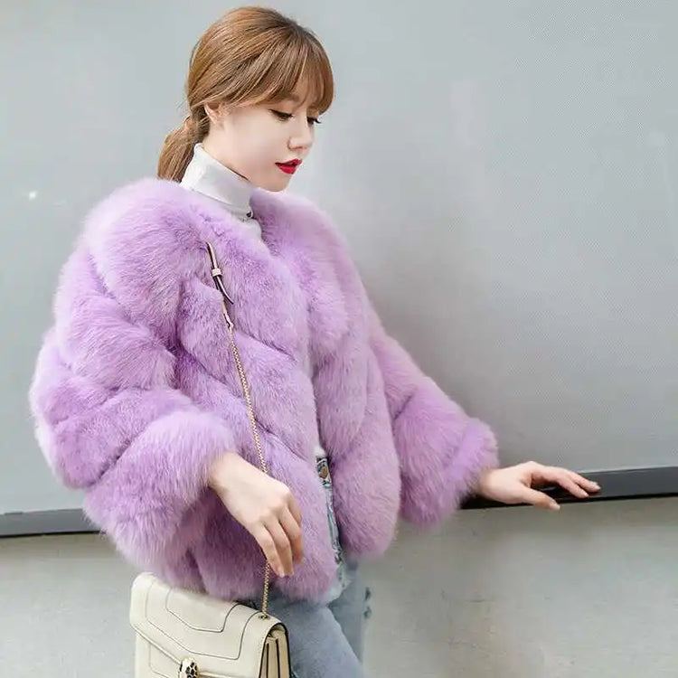 ZADORIN NEW Streetwear Furry Faux Fur Coat Woman Clothing Elegant Long Sleeve Winter Coats Woman Jackets Fourrure Abrigo Mujer