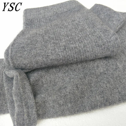 2024 Winter New style Women Cashmere Wool Pants Knitted Soft warmth High elasticity High-quality Slim fit style Classic leggings PlatiNum