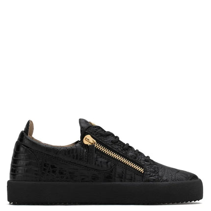 Mens Casual Shoes Mens Casual Sneakers Black Pleated Stone Grain Shoes Man Metal Zipper Design Flat Platform Comfortable Loafer