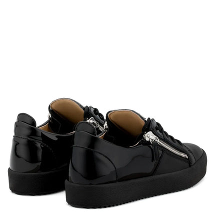 Fashion Black Flat Platform Comfortable Shoes Height Increasing Unisex Casual Sneakers Man Metal Zipper Designer Euro Size 38-45