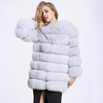 ZADORIN Winter Luxury Long Mink Fur Coats Woman Warm Faux Fur Coat Long Sleeve Fluffy Fur Jacket Woman Overcoat Fur Faux Coat