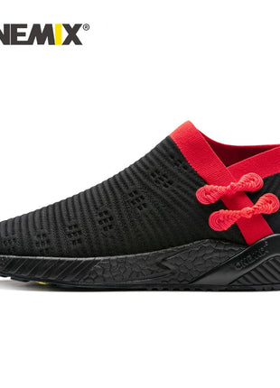 Onemix Calzini E Calzettoni Runningg Scarpe per Gli Uomini Retrò Scarpe da Ginnastica Traspiranti Lavorato a Maglia Vamp Durevole Suola in Gomma Calzini E Calzettoni Scarpe da Trekking Scarpa da Tennis PlatiNum
