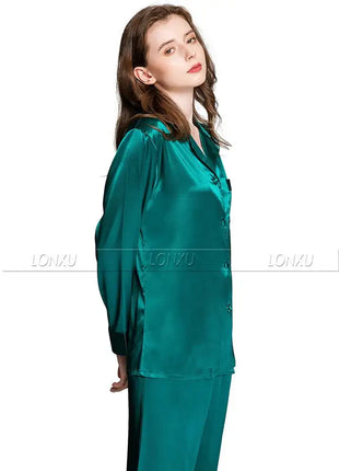 Regalo Delle Donne Raso di Seta Pigiama Set Pigiama Pigiama Set PIGIAMA Indumenti Da Notte Loungewear S, M, L, XL, 2XL, 3XL Più Solido platinumshop