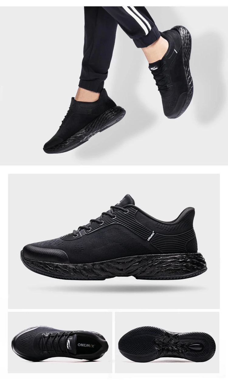 ONEMIX Scarpe da corsa bianche per uomo Outdoor Donna Sneakers atletiche Maratona Sport Scarpe da passeggio Viaggi Trekking Calzature da jogging PlatiNum