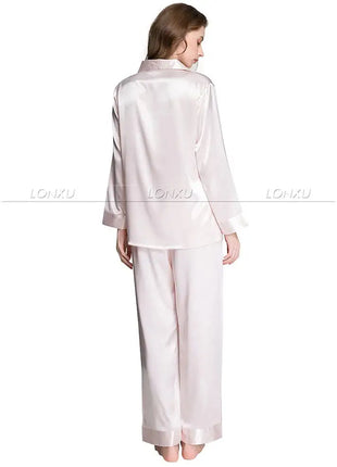 Regalo Delle Donne Raso di Seta Pigiama Set Pigiama Pigiama Set PIGIAMA Indumenti Da Notte Loungewear S, M, L, XL, 2XL, 3XL Più Solido platinumshop