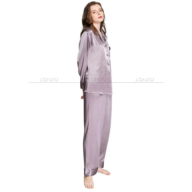Delle donne di Seta Pigiama di Raso Set Pigiama Pigiama Set PIGIAMA Indumenti Da Notte Loungewear S, M, L, XL, 2XL, 3XL Più Il Formato platinumshop