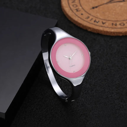 Orologio da donna con cinturino in cristallo di lusso Orologi da donna semplici alla moda Orologio da donna in acciaio inossidabile Orologio reloj mujer platinumshop