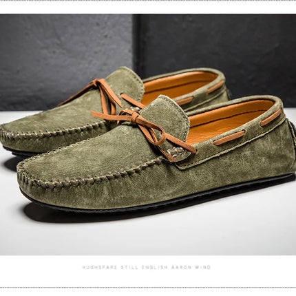 Dekbr Casual uomo scarpe in vera pelle estate traspirante verde mocassini da uomo scarpe in pelle Sapato Masculino Zapatos Hombre