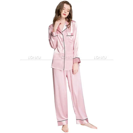 Delle donne Raso di Seta Pigiama Pigiama Set di Indumenti Da Notte Loungewear U. s. s6, M8, M10, L12, L14, L16, L18, L20 S ~ 3XL Più Il Formato platinumshop