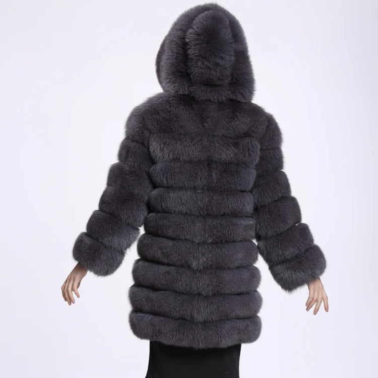 ZADORIN Winter Luxury Faux Mink Fur Coat Hooded Women Thick Warm Fluffy Faux Fur Jacket Ladies Coats Black Pink Fur Coats Top