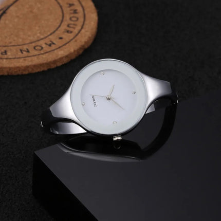 Orologio da donna con cinturino in cristallo di lusso Orologi da donna semplici alla moda Orologio da donna in acciaio inossidabile Orologio reloj mujer platinumshop