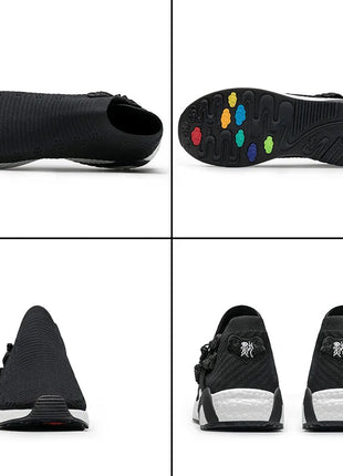 Onemix Calzini E Calzettoni Runningg Scarpe per Gli Uomini Retrò Scarpe da Ginnastica Traspiranti Lavorato a Maglia Vamp Durevole Suola in Gomma Calzini E Calzettoni Scarpe da Trekking Scarpa da Tennis PlatiNum
