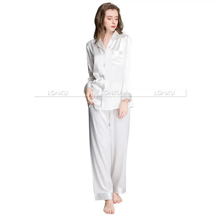 Delle donne di Seta Pigiama di Raso Set Pigiama Pigiama Set PIGIAMA Indumenti Da Notte Loungewear S, M, L, XL, 2XL, 3XL Più Il Formato platinumshop