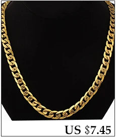 Set di gioielli da uomo Color oro acciaio inossidabile Miami Curb Cuban Link Chain bracciale collana Set Punk Hip Hop gioielli regalo maschile platinumshop