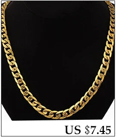 Set di gioielli da uomo Color oro acciaio inossidabile Miami Curb Cuban Link Chain bracciale collana Set Punk Hip Hop gioielli regalo maschile platinumshop