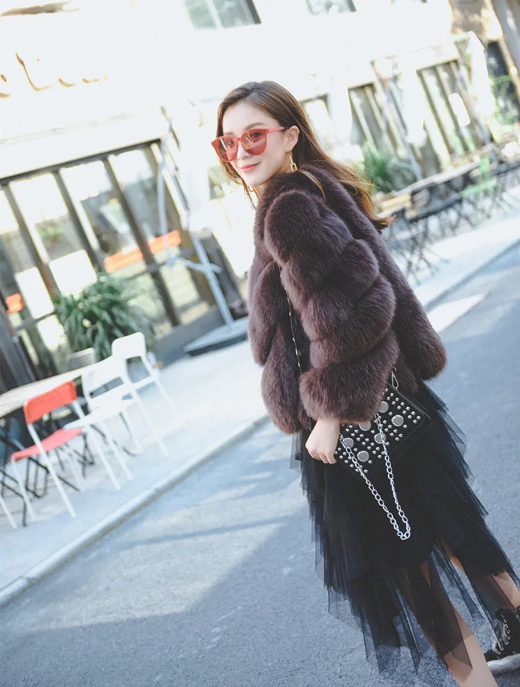 ZADORIN NEW Streetwear Furry Faux Fur Coat Woman Clothing Elegant Long Sleeve Winter Coats Woman Jackets Fourrure Abrigo Mujer