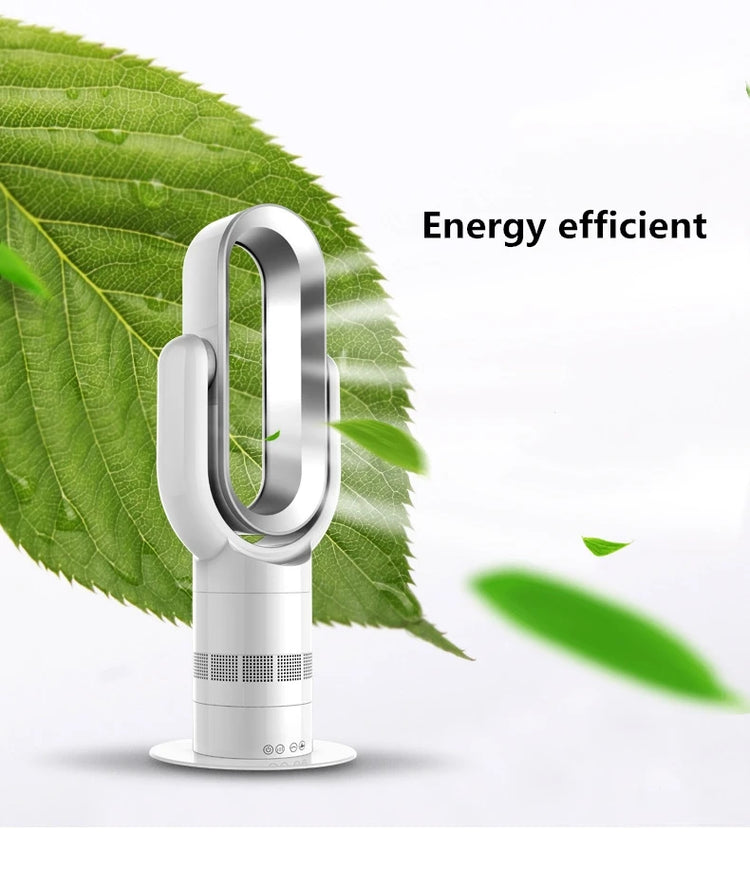 Ventilatore Freddo e Caldo con Telecomando, Senza Pale, 220V, Ultra-silenzioso, Purificatore d'Aria, Alta Qualità, Programmabile 1-9 Ore