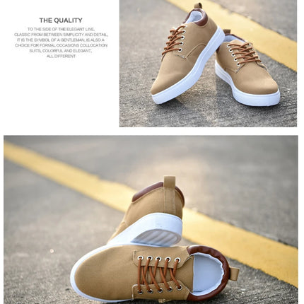 Fashion Canvas Men's Sneakers Black Lace Up Sping Shoes 2024 Classic Casual Vulcanized Shoes Size 46 47 Mens Spring Sport Shoes