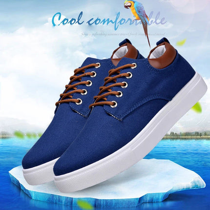Fashion Canvas Men's Sneakers Black Lace Up Sping Shoes 2024 Classic Casual Vulcanized Shoes Size 46 47 Mens Spring Sport Shoes
